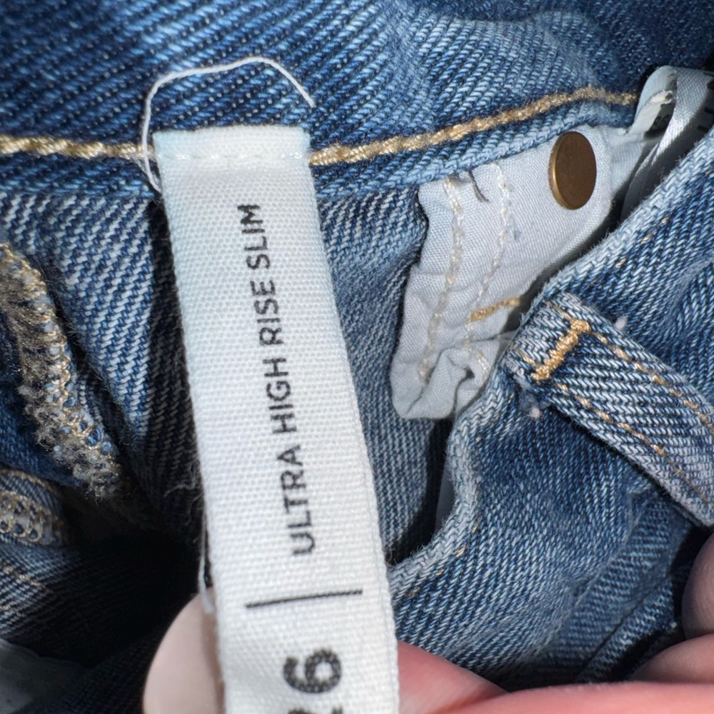 PacSun High Rise Distressed Jeans - Blue - Picture 3 of 4